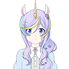 Theme: Unicorn, pastel palette, sweet lolita